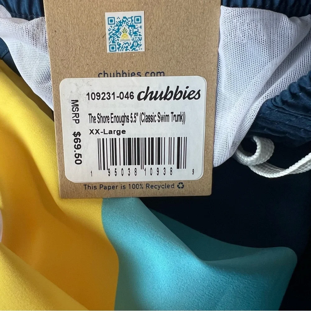 Chubbies The Shore Enoughs 5.5” Classic Swim‎ Trunk New With Tags